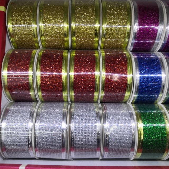 彩色高档礼盒厂家直销包装带丝缎带彩色蝴蝶结带子塑料1