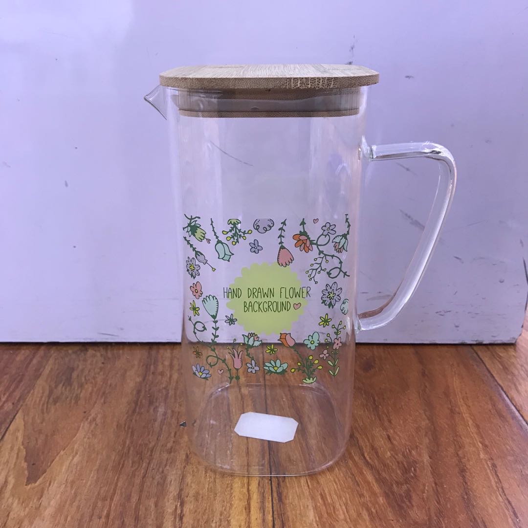 家用玻璃凉水壶耐热高温晾白开水杯冷水壶套装茶壶夏天大容量扎壶产品图