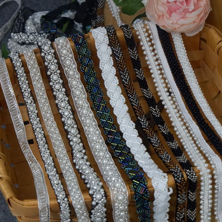 新手工DIY衣服装饰配件配饰服装辅料小香风钉珠织带花边肩带蕾丝产品图