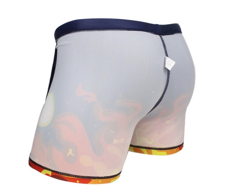 Swim Trunks Men's Swim Cap Goggles Swim Trunks Flat Angle Large Stretch Rope Not Tight High-Grade Fabric Adult Swim Trunks Specification drawing