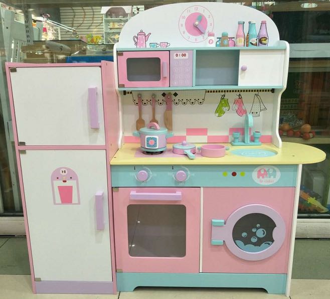 Big kitchen solid wood products play every puzzle kitchen