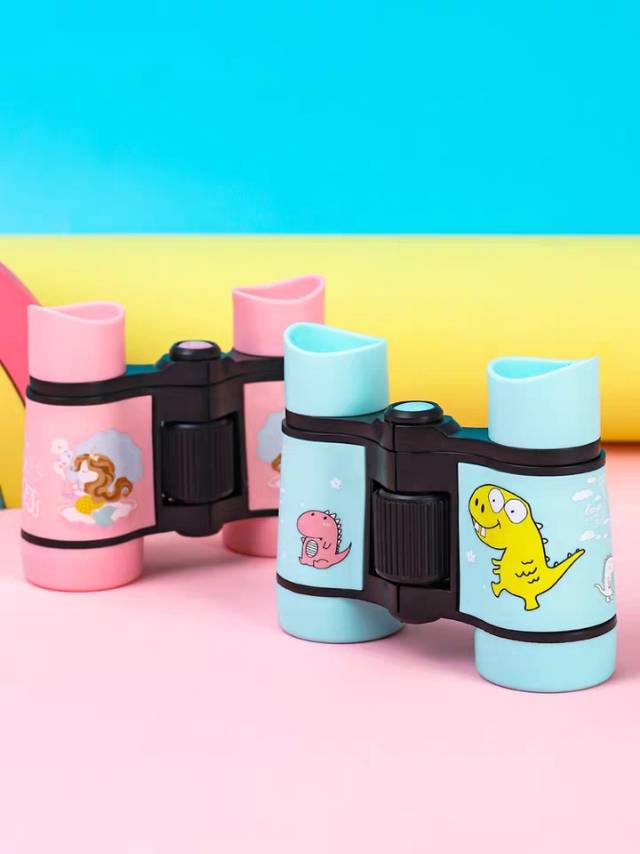 儿童望远镜小型便携男孩玩具高清高倍迷你双筒女孩微型户外望眼镜