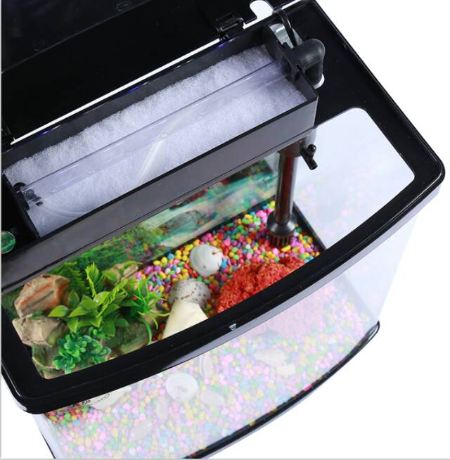 鱼缸水族箱桌面客厅家用小型玻璃生态金鱼缸详情图3