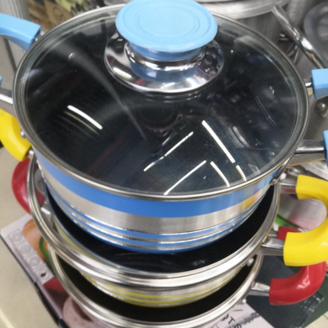 Stew pot, soup pot, hot pot, porridge cooker, induction cooker, soup pot, non-stick, stainless steel thickened, household details Picture