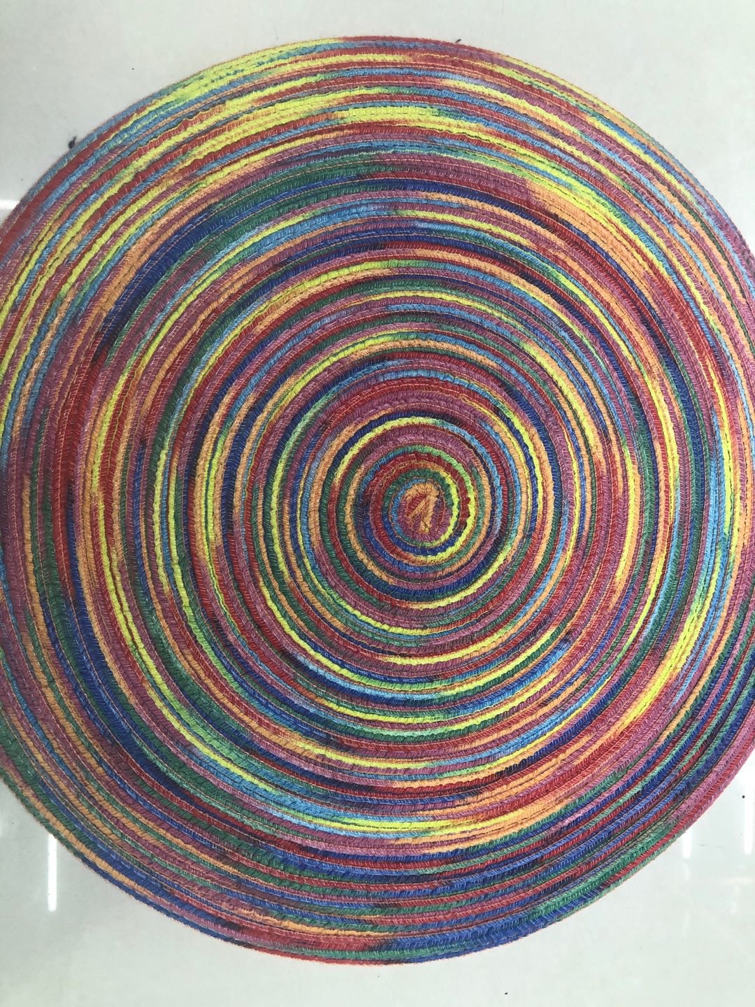 Rainbow Paper Placemat Table Mat Cup Mat Coffee Mat Western Placemat