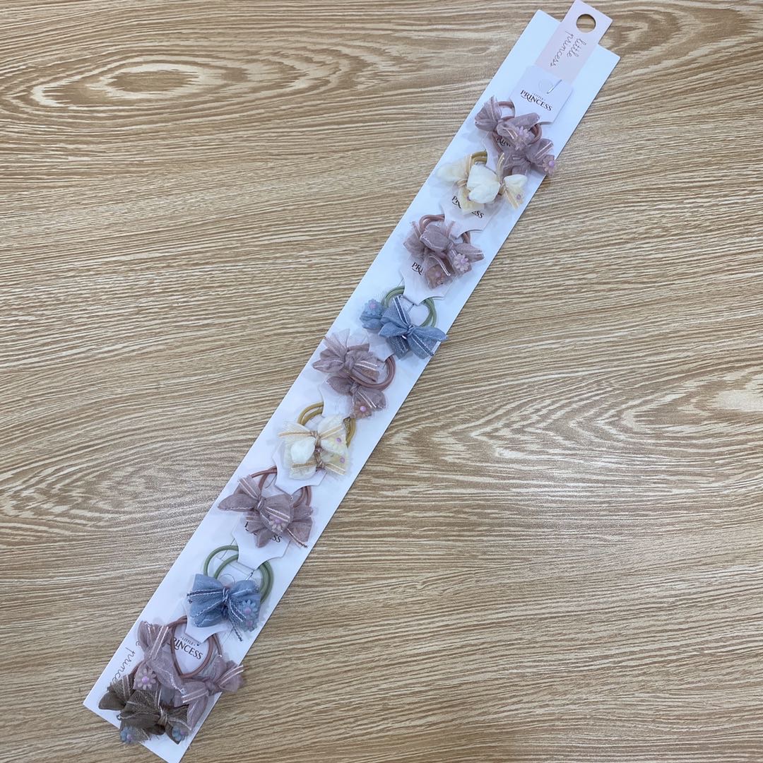 Hot new Korean version flower bow children's pair rope thumbnail