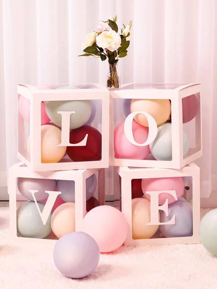 "LOVE Big Box Balloon Confession Magic Tool, a new internet-famous product, party decoration manufacturer wholesale.