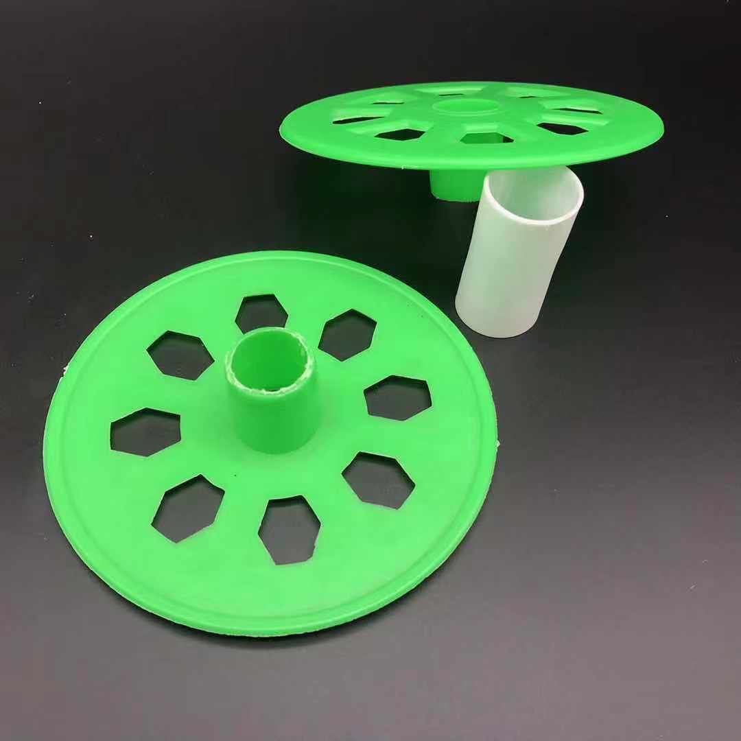 Flower Piece Green Plastic Wire Reel Plastic Spool Supply Manufacturers Plastic Shaft Winding Reel Production Specification drawing