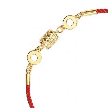 厂家直销红绳极简ins铜制手链精致链条首饰产品图