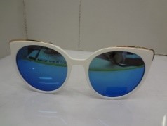 New fashion sunglasses large frame round frame sunglasses polaroid lens high-end black PC for both men and women