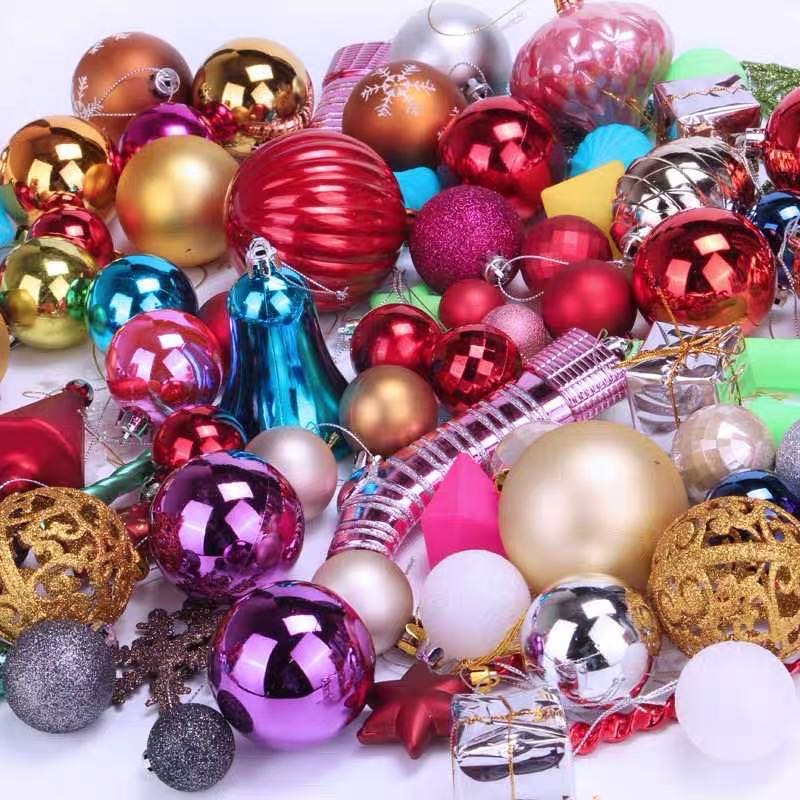 圣诞装饰球吊球商场店铺挂饰创意天花板挂件橱窗吊顶屋顶彩球吊饰细节图