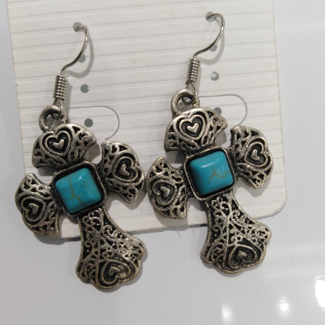 Bracelet earrings Keychain Cross earrings