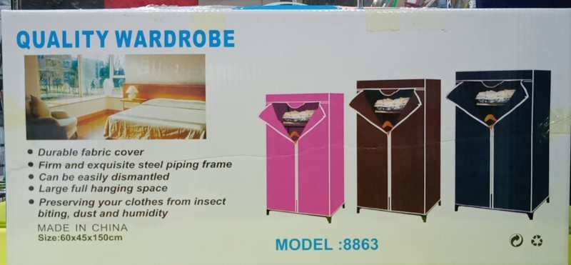 Wardrobe Simple Cloth Wardrobe Modern Simple Steel Pipe Model8863