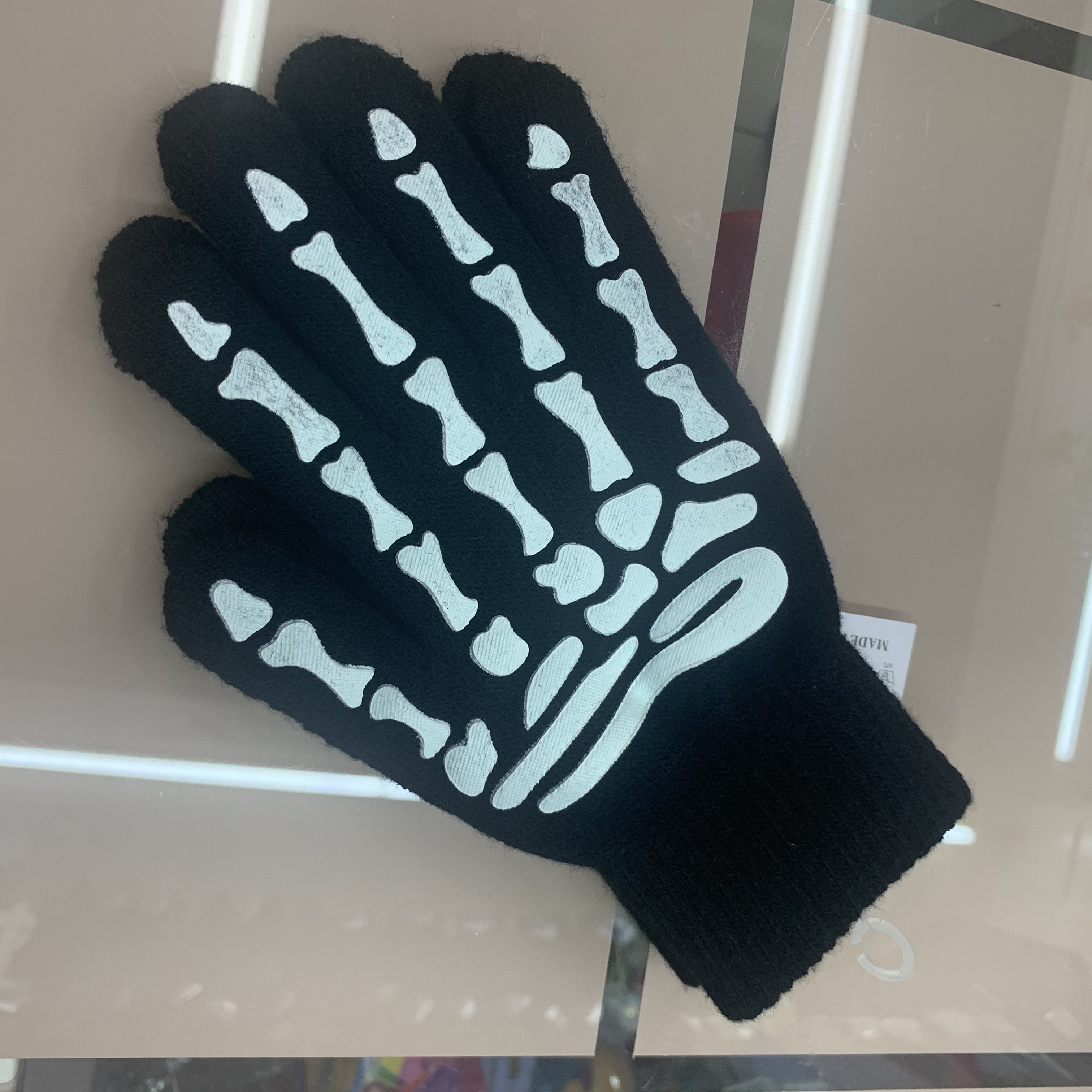 Touch Screen Magic Gloves Plus Fleece Thickened Driving Knitted Cotton Wool Line Winterproof Warm Cycling Men And Women Autumn And Winter