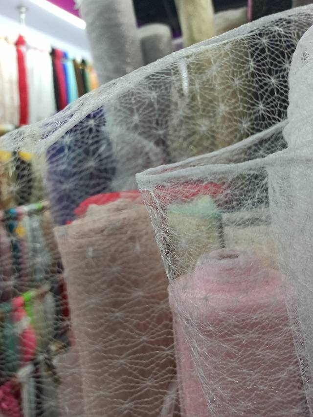 Diamond-Mesh Fabric Used In Crafts Skirt Decoration Clothing Fabric details Picture
