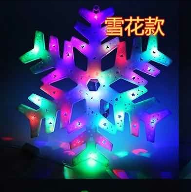 Led Christmas Tree Candle Snowman Moon Shape Lights String Lights Pendant Christmas Decoration Outdoor Colorful Flashing Lights 11 details Picture