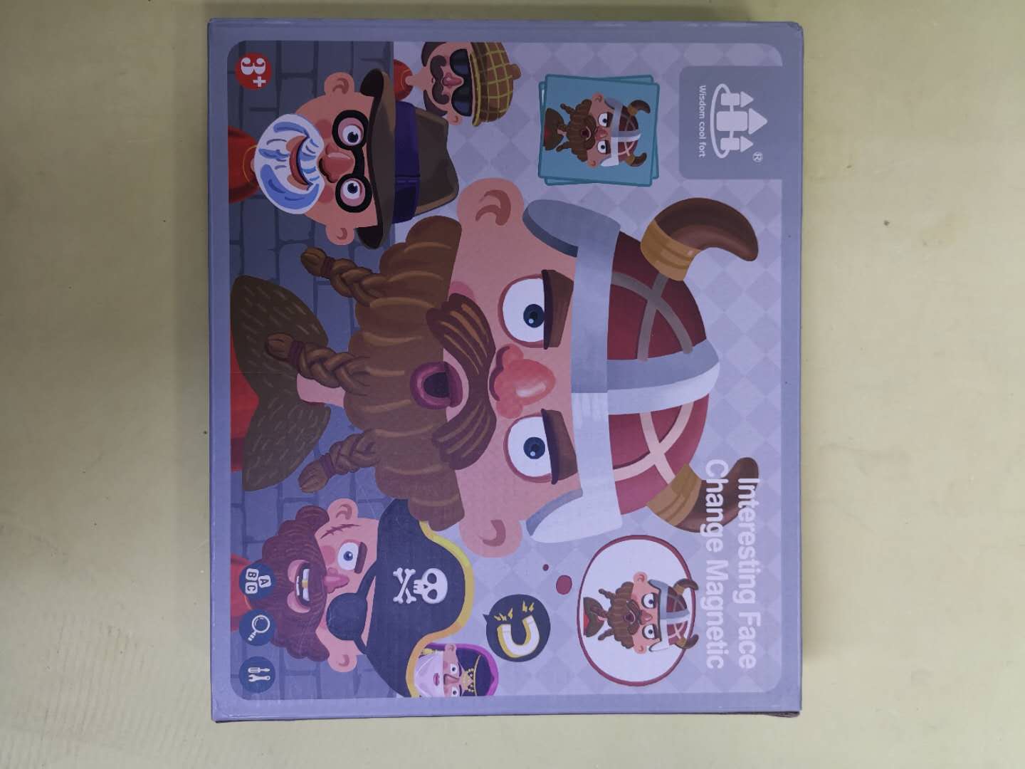 Children's magnetic jigsaw puzzle educational toys for boys, girls, babies aged 3 to 4 to 6, developing intelligence and brainpower, magnetic jigsaw puzzle fun pirates