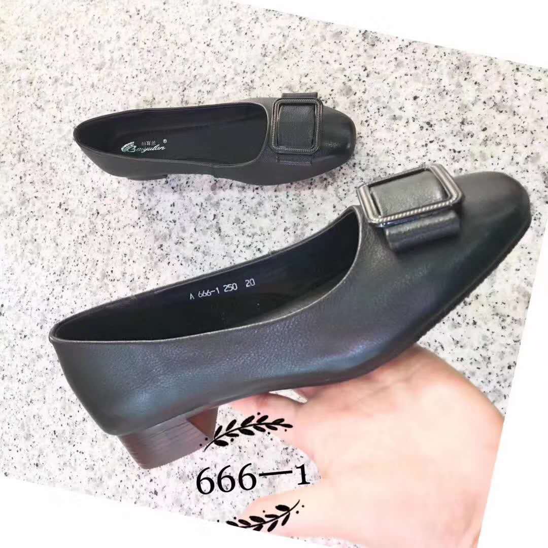 661-1 Biku Eurasia 2020 New Women's Guangzhou Casual Leather Low Heels details Picture