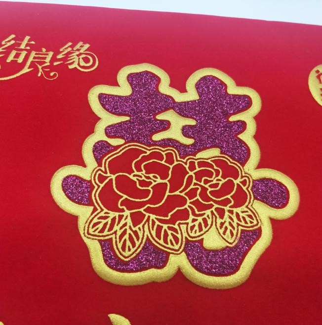 大红双喜字结婚记账本礼金本婚礼高档礼单通用嘉宾礼金薄签名册婚庆用品A-01细节图