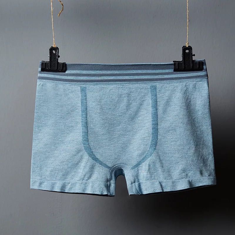 男士内裤纯棉平角裤男生个性夏季薄款透气男式青年短裤头四角裤衩