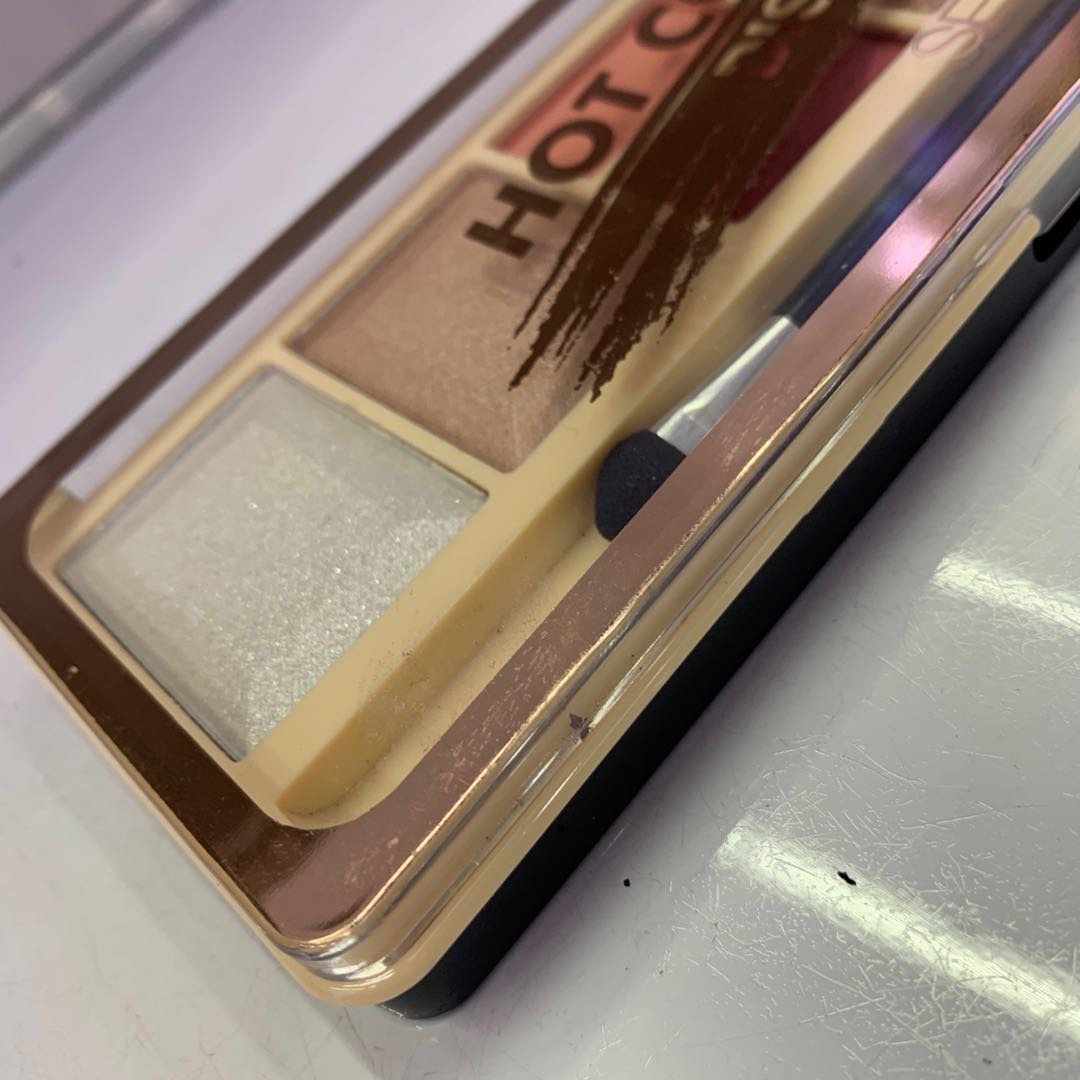 Long Box Square Premium Eyeshadow Tray Eyeshadow Box With Pen Specification drawing