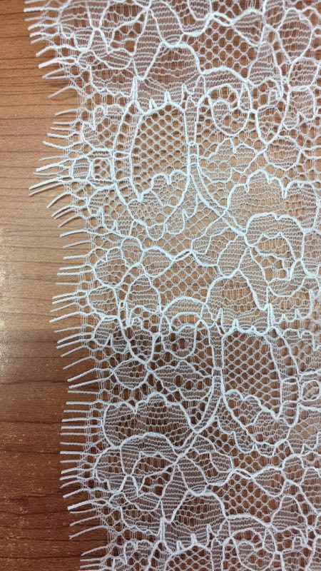 Fujian lace-trimmed clothing and accessories eyelash fabric new style Benbai flower edge manufacturer Specification image