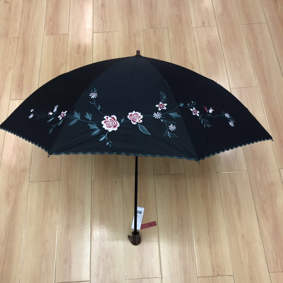 Sun umbrella for women, UV protection, folding, wind-resistant, weather-resistant, sunshade and sun protection umbrella details Picture