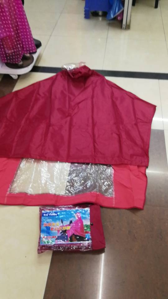 意鑫摩托车电瓶车单人雨披细节图