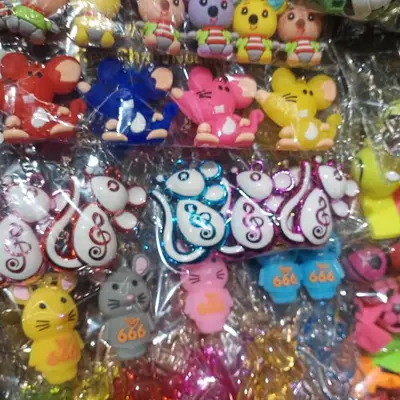 Metal Keychain Pendant Mouse Keychain Color
