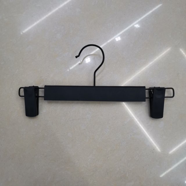 防滑塑料裤夹裤架服装店衣架批发裤夹裤夹子无痕裤子衣架带夹子产品图