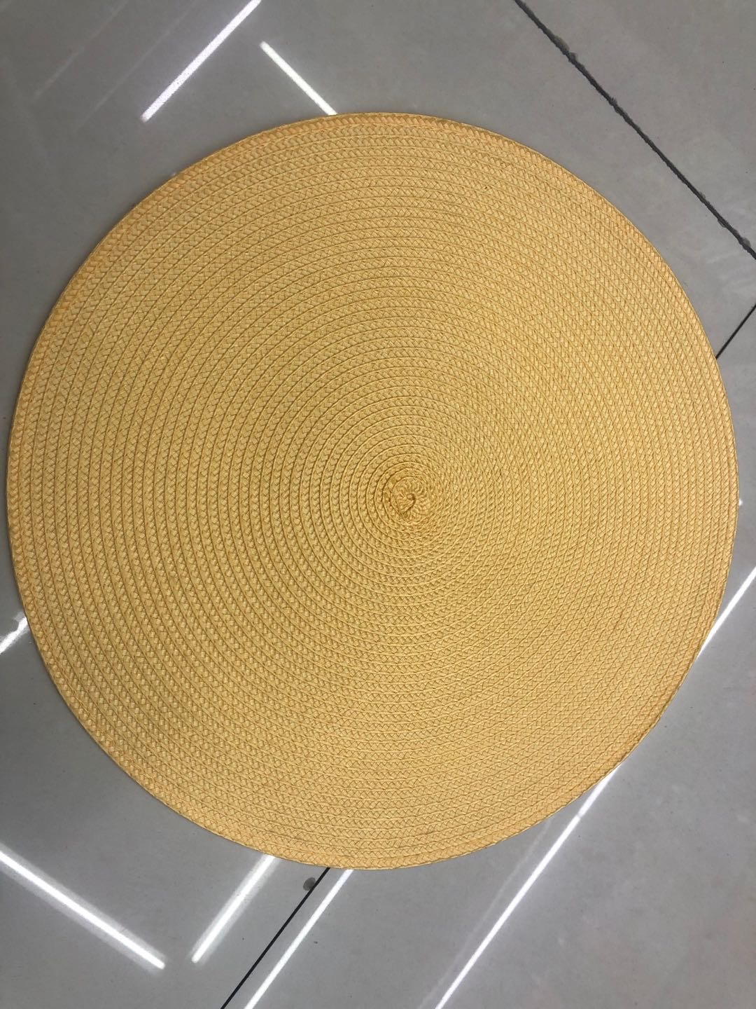 Pp Prepared Placemat Round Western Food Insulated Placemat Environmental Protection Coasters Japanese Placemat Specification drawing