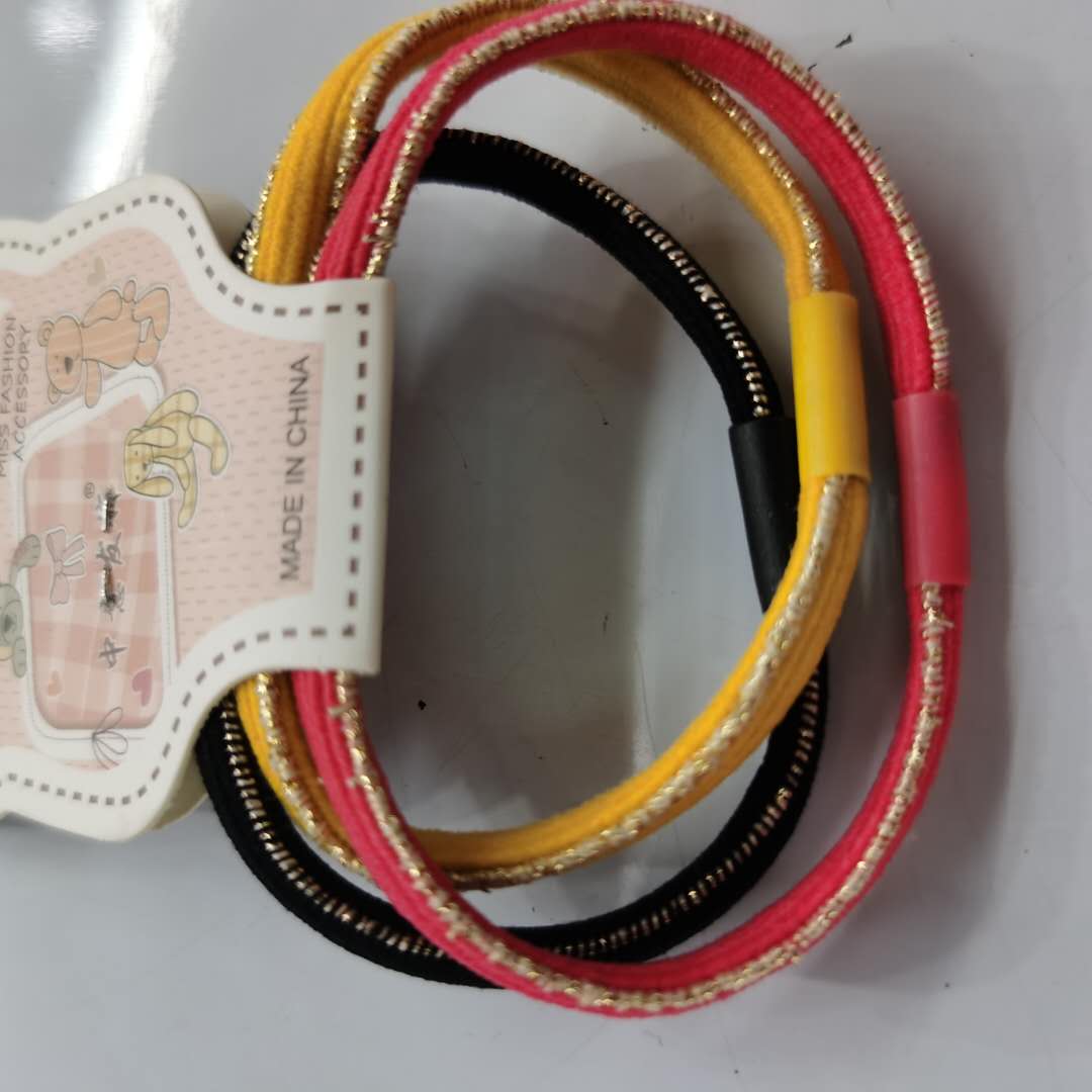 Korean-style fashionable and versatile ladies' hair band with high elasticity and shiny silk leather band details Picture