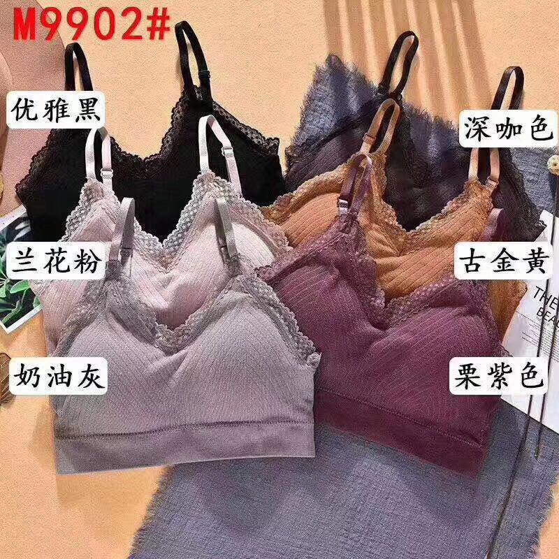 网红爆款美背文胸无钢圈吊带背心内衣女运动聚拢性感胸罩裹胸