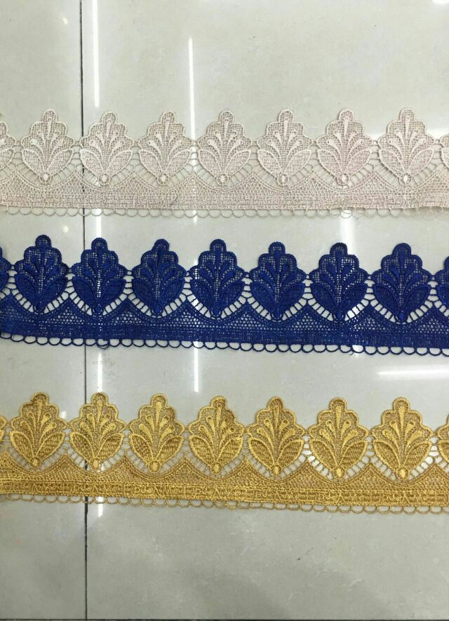 广东刺绣水溶花边锦纶服装辅料花边批发花边锦纶花边