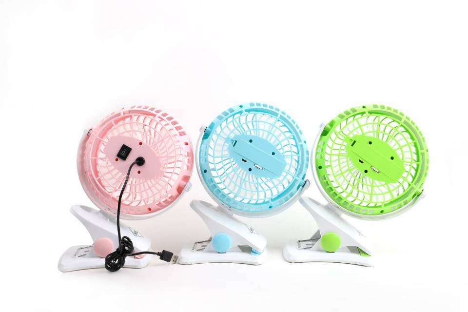 Hongjian 6 inches adjustable charging USB fan thumbnail