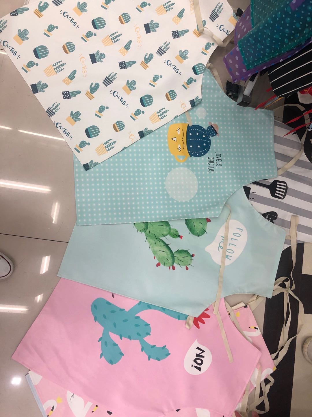Apron Wind And Oil Proof Cute Creative Nordic Work Home Kitchen Specification drawing