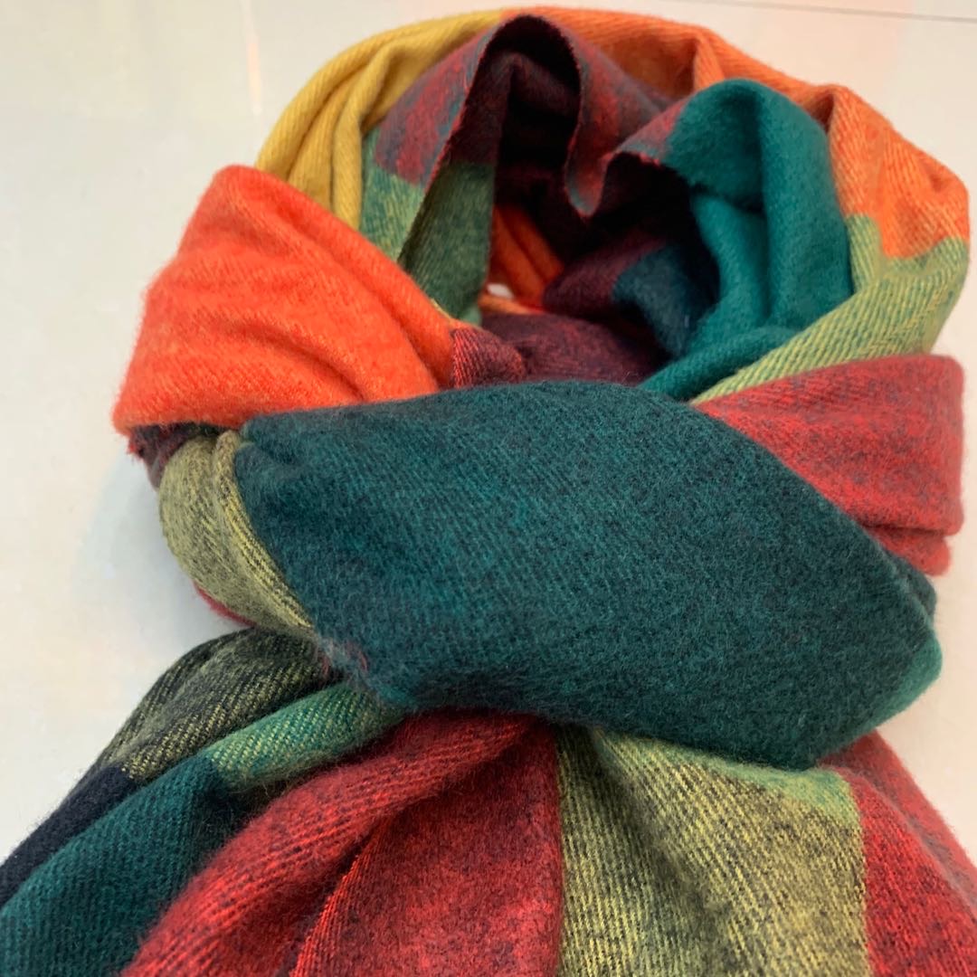 Plaid Thick Scarf Fashion Scarf Scarf Manufacturers Direct Scarf Specification drawing