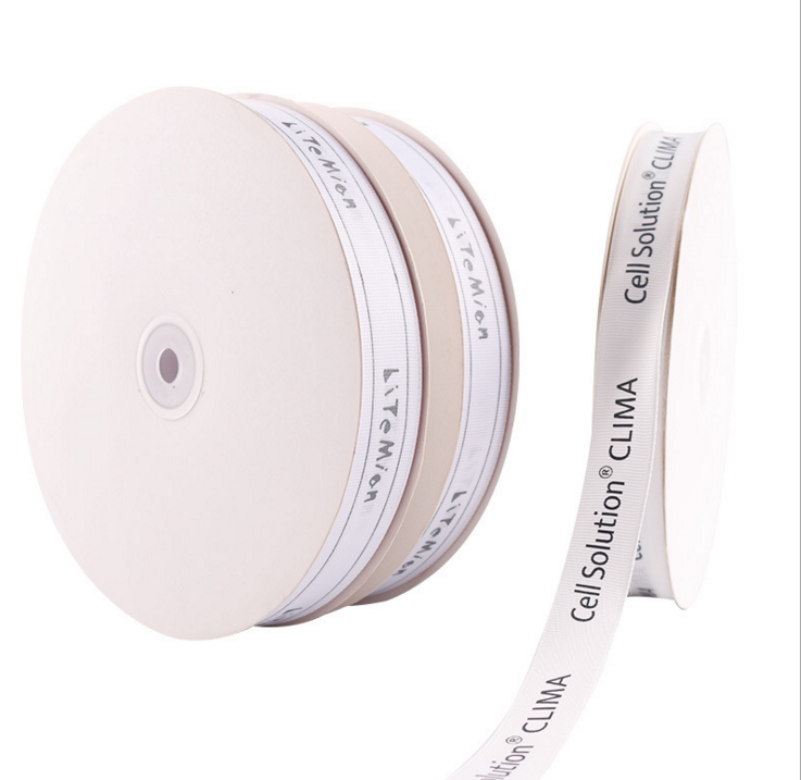 2.5cm wide ribbed tape, letter webbing, horizontal stripe tape, gift packaging tape, decorative ribbon, can be printed with logo details Picture