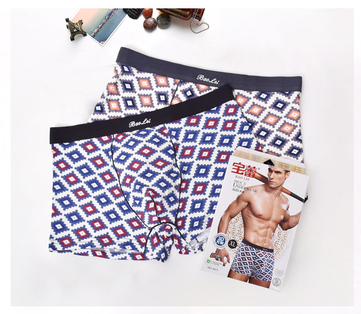 Bowley Men Modal boxy boxer briefs 6411