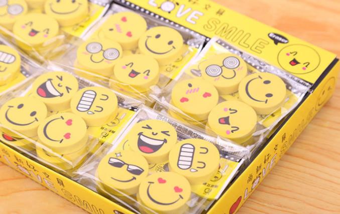 可爱卡通橡皮擦圆形设计无毒安全经久耐用产品图