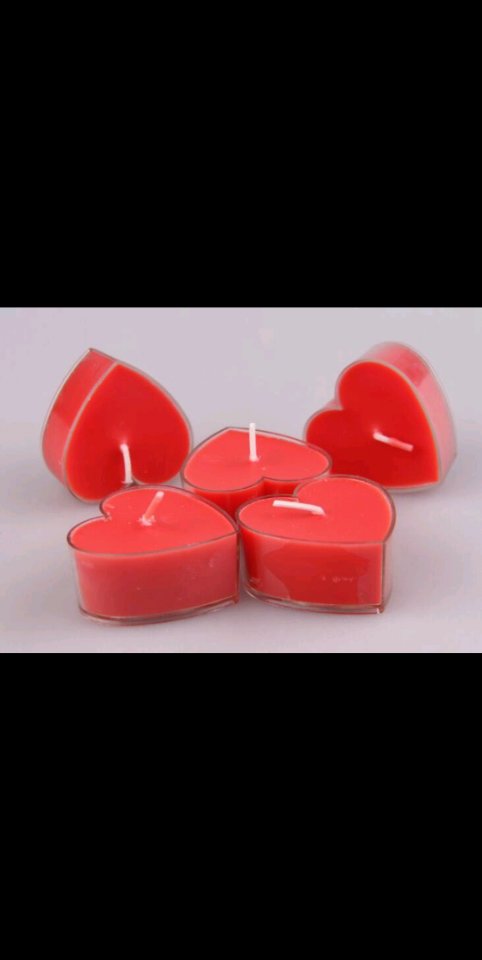 厂家批发情人节精致pvc盒装心形蜡烛香味蜡烛浪漫求婚表白心茶产品图