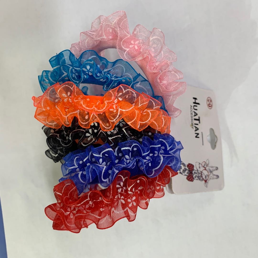 Rubber band Rubber band High elastic band hair accessories tie hair band simple fashion multicolor lace thumbnail