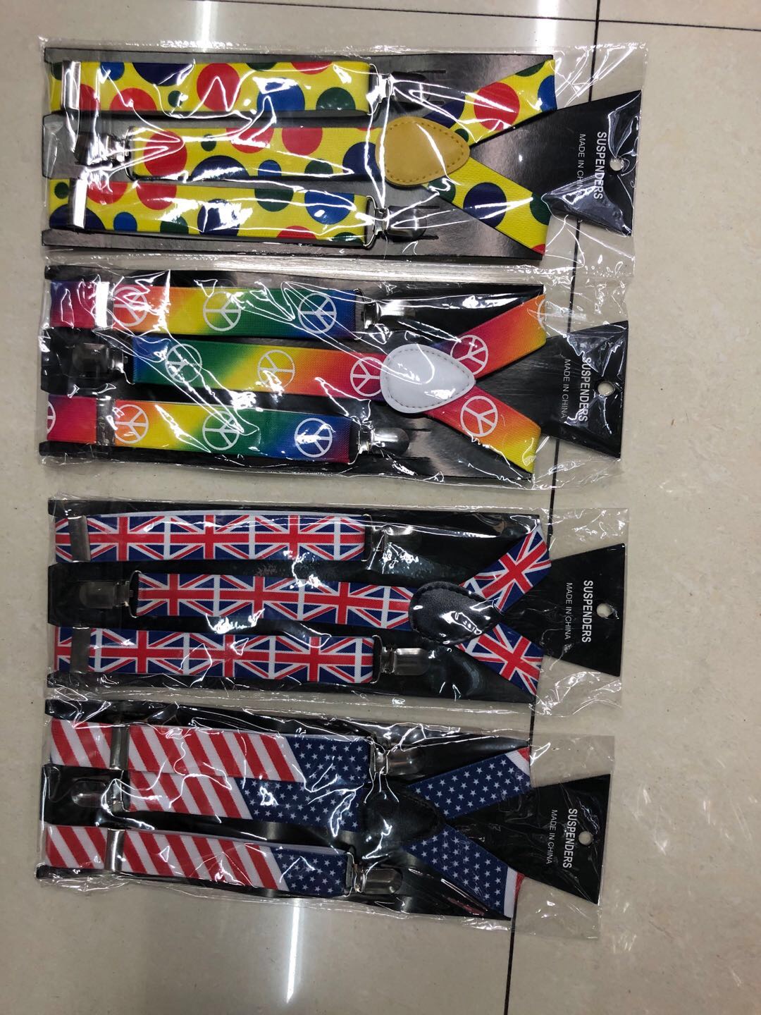 Printed Suspenders For Kids Boy's Accessories Baby Suspenders With Candy Colored Pants With Korean Version