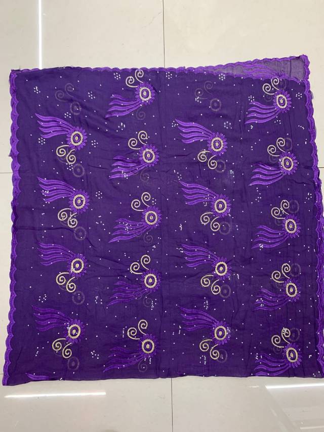 Muslim Headscarf 90*190Cm African Burnt Cloth Headscarf For Export
