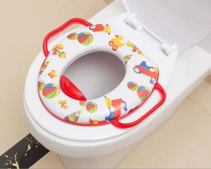 Baby toilet seat Child toilet seat Baby toilet seat Toilet seat with handle is comfortable and safe