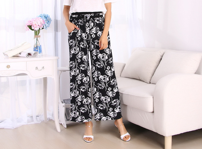 春装中老年人女裤妈妈裤老太太春秋宽松松紧腰女裤奶奶装