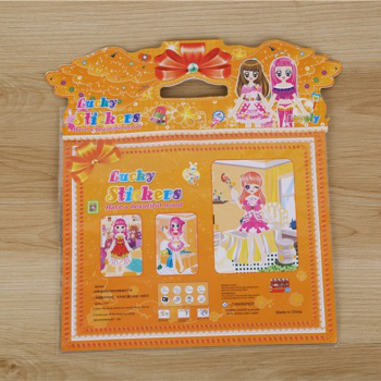 Creative and cute dress-up with lace, educational and cute bubble stickers Specification drawing