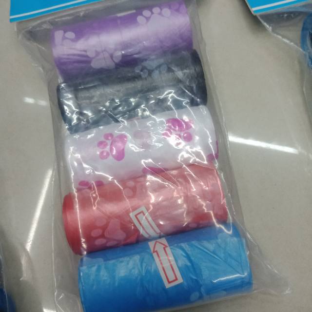 Pet Cats And Dogs Pick Up Litter Bags Specification drawing