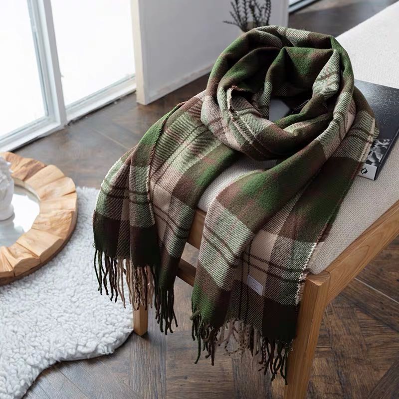Scarf Women's Explosive Fashion Korean Version Of The Trend New Autumn And Winter Long Scarf details Picture