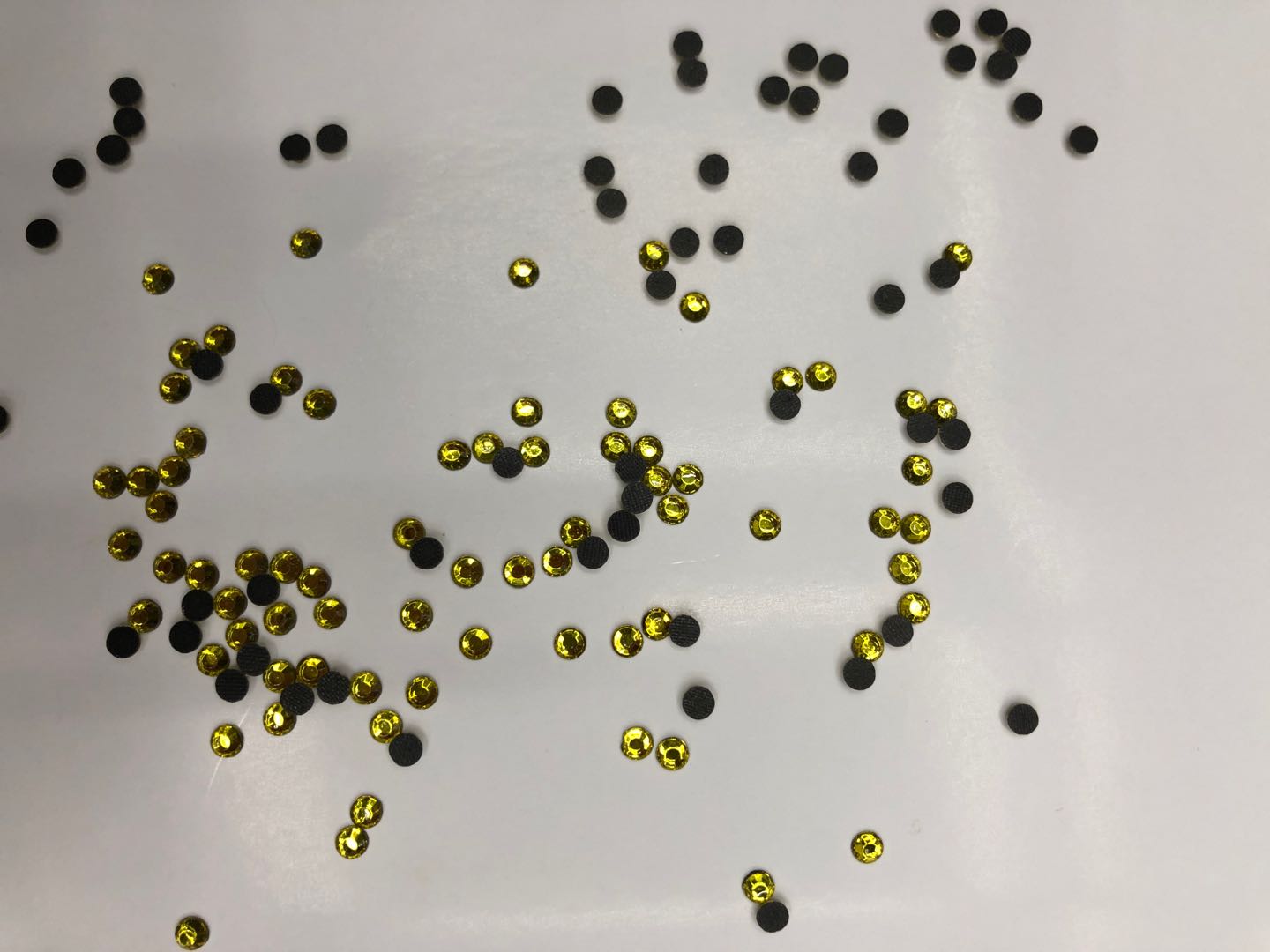 柠檬黄SS30一次性钻平底钻美甲钻玻璃烫钻DIY钻细节图
